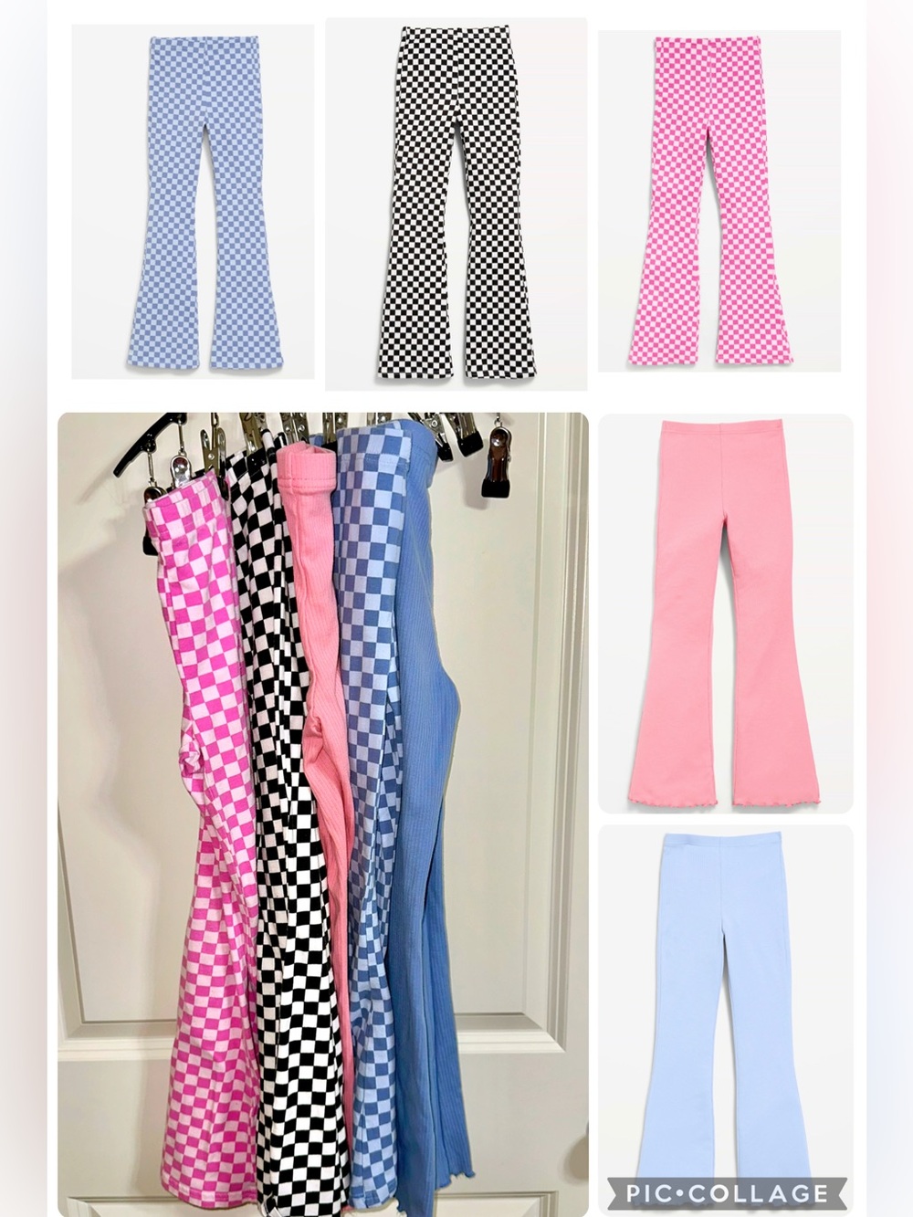 Lot of 5 Girls Flare Pants Sz 6/7